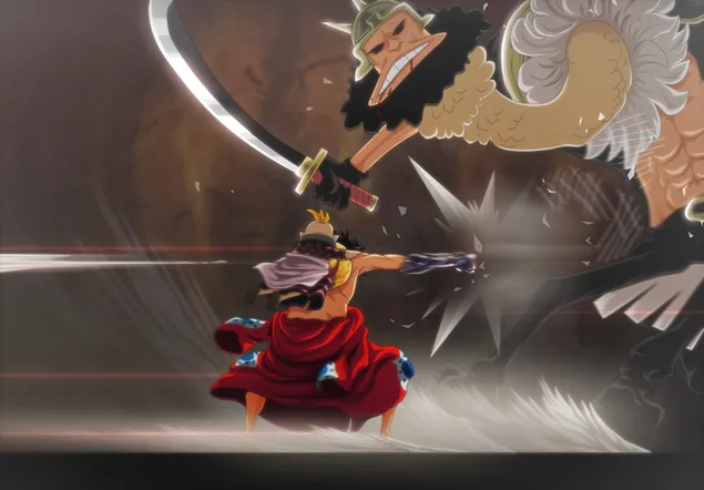 Páipéar balla Luffy Ag baint úsáide as RyuoHD