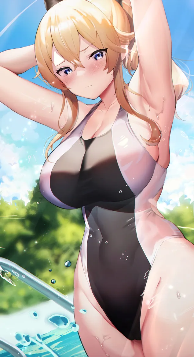 lumino | bella ragazza anime bikni | genshin impact scarica