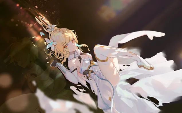 lumino | bella ragazza anime bionda | genshin impact scarica