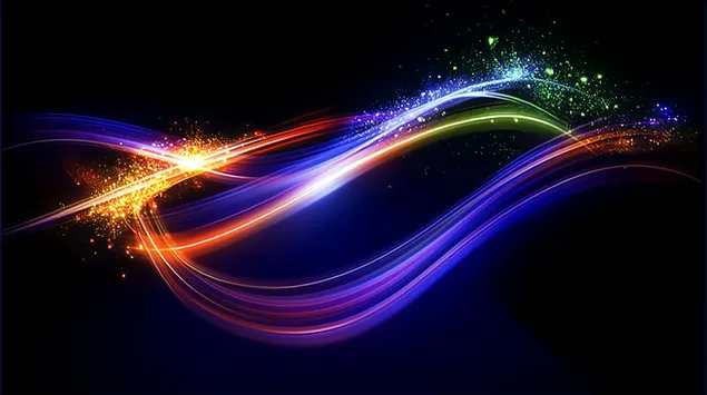 Spilgta dinamiskas enerģijas plūsma 8K fona tapete