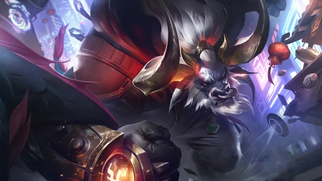 lunar beast 'alistar' splash art - league of legends (lol) lataa
