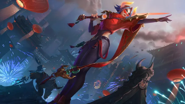 Lunar Beast'Fiora' Splash Art - 英雄聯盟（LOL） 8K 壁紙