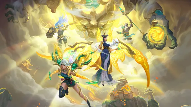 Lunarni bogovi - League of Legends (LOL) 4K pozadina