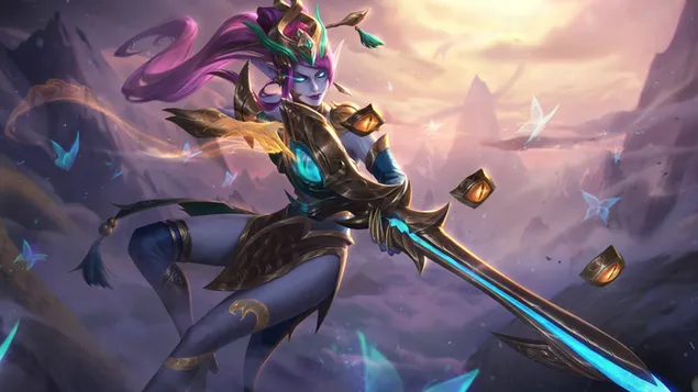 lunar wraith 'caitlyn' golden chroma - league of legends (lol) download