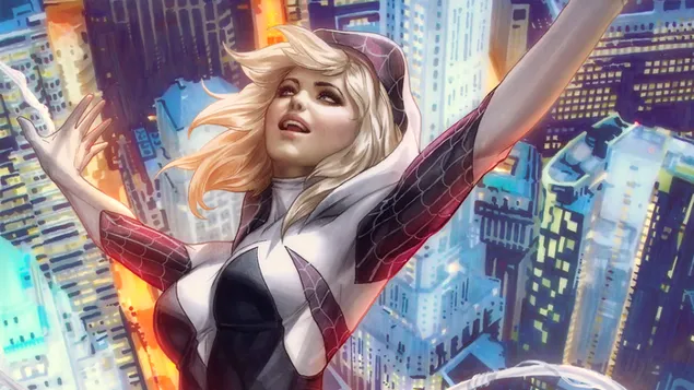 落下するスパイダーグウェン ダウンロード
