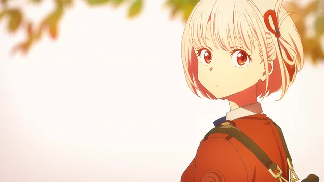 Tapeta Lycoris Recoil, agent Chisato Nishikigi 4K