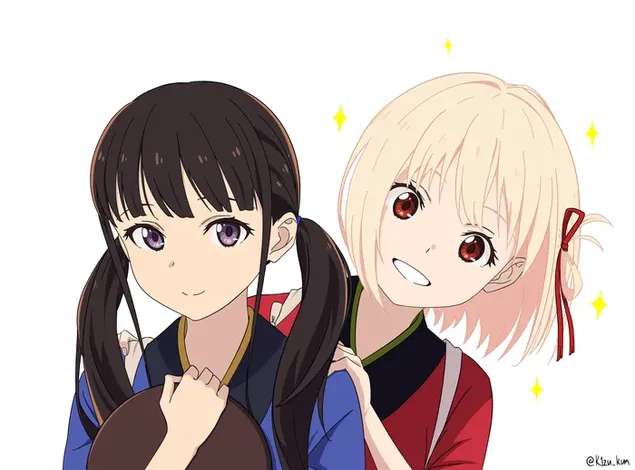 Tapeta Lycoris Recoli - Takina Inoue a Chisato Nishikigi 4K