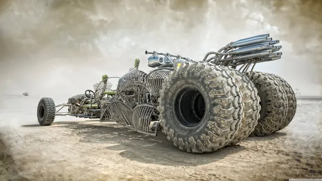 מקס הזועם - סרט כביש זעם (רכב צמיגים גדול) 4K טפט