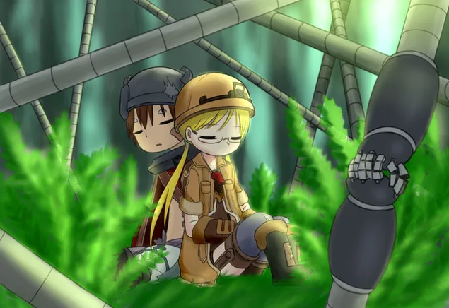 深渊制造 - Reg 和 riko 2K 壁纸