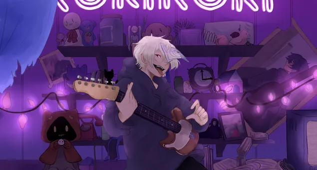 Mafumafu sångare 4K bakgrund