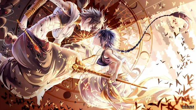 Magi: The Labyrinth of Magic - Luta HD papel de parede