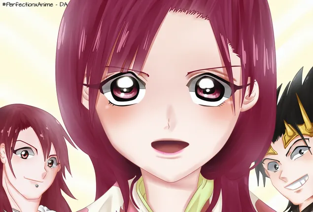 Magi: Labirinti i Magjisë - Mu, Kuugyoku & Takeruhiko 2K sfond