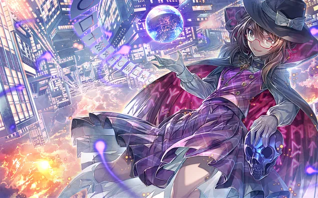 Sihirli Anime Kız 2K duvar kağıdı