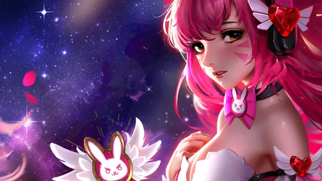 Magica 'D.Va' (Anime FA) - Overwatch [Video Game] 4K wallpaper