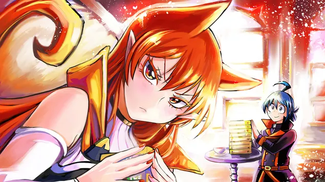 Páipéar balla Mairimashita! Iruma-kun - Amelie Azazel & Iruma Suzuki4K