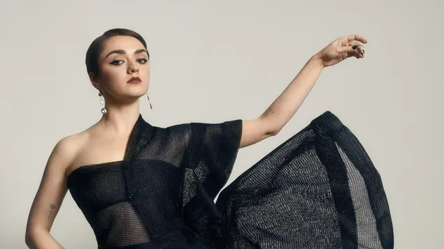 Maisie Williams | Tembak Bazar Harpers 4K kertas dinding