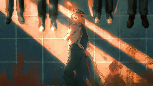 来自 Chainsaw man 的 Makima 艺术 4K 壁纸