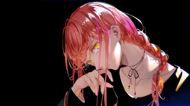 Taustpilt Makima must taust firmalt Chainsaw Man 4K