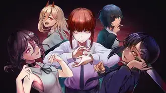 Chainsaw man의 Makima, Reze, Power, Kobeni 및 Himeno 4K 배경화면