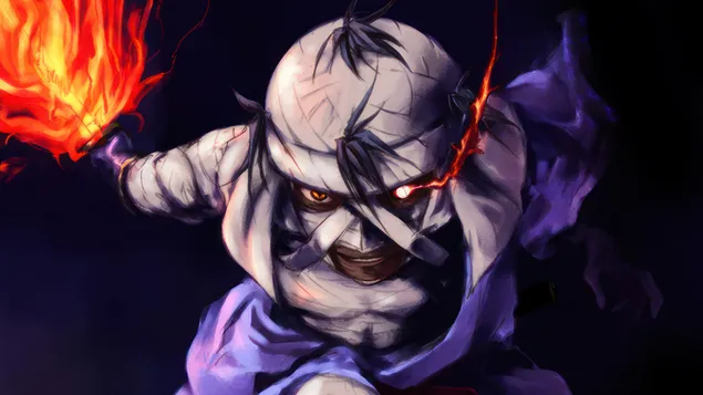 katana de flama makoto shishio de rurouni kenshin baixada