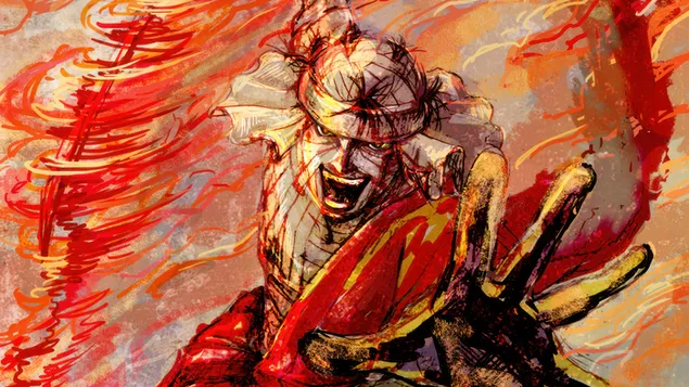 Makoto Shishio از انیمه Rurouni Kenshin کاغذدیواری  4K