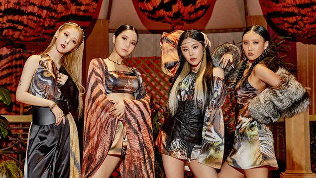 Mamamoo's Members in 'AYA' MV Shoot (2020) 4K wallpaper