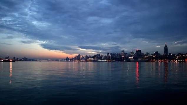 Искусственный город 4K обои