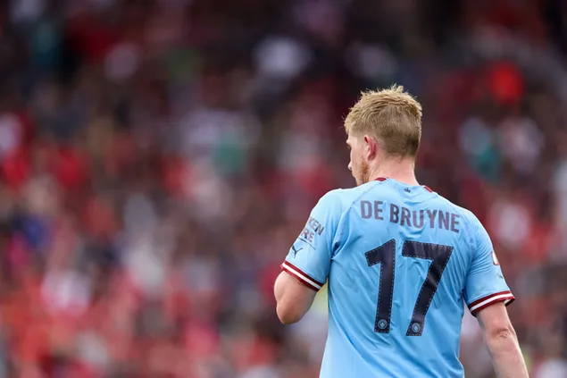 Kevin De Bruyne của Manchester City trong chiếc áo số 17 của anh ấy tải xuống