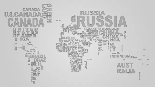 Mapa mundial de tipografía descargar