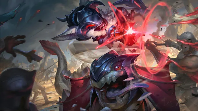 Marauder 'Kled' Splash Art - League of Legends (LOL) 8K Tapeten