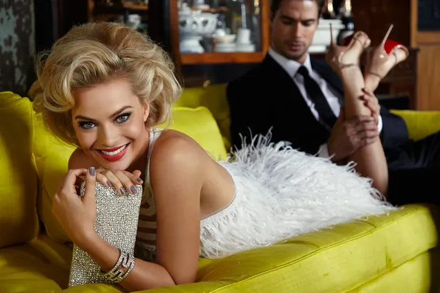 Margot Robbie mit ihrem wunderschönen Gesicht, Marilyn Monroe