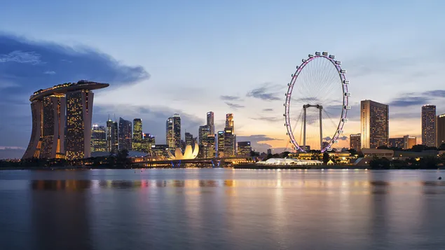 Marina Bay Sands Singapur 4K Hintergrundbild