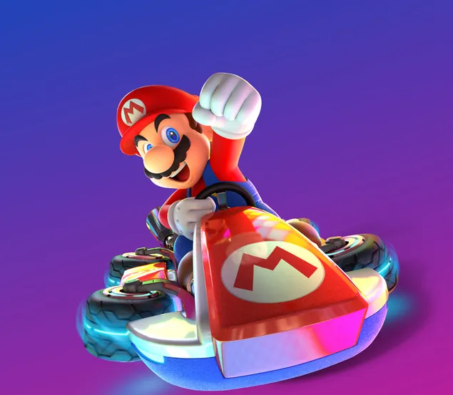 Mario Kart 8 - Videojuego de carreras 2K fondo de pantalla