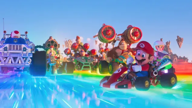 Carreras de karts 'Mario' | Super Mario Bros. (película) 4K fondo de pantalla