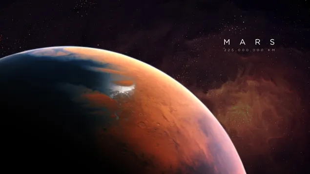 Mars digitaal behang, ruimte, universum