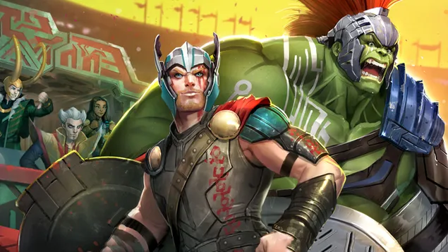 Tapeta Akademie Marvel Avengers - Thor vs Hulk 2K