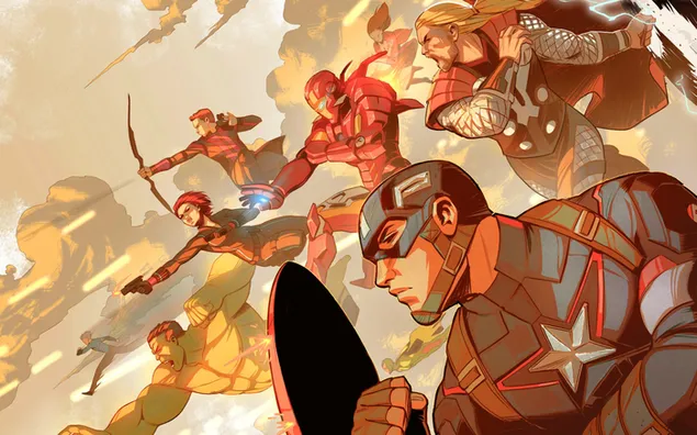 Marvel Comics Superheroes 4K wallpaper