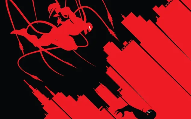 Marvel tegneserier - Venom rød og sort 4K tapet