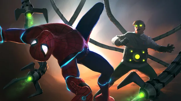 Marvel: Contest of Champions - Spiderman Vs Doctor Octopus 4K wallpaper