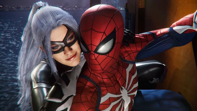 Marvel's Spider-Man: Heist 게임 - 스파이더맨과 펠리시아 하디의 임무 4K 배경화면