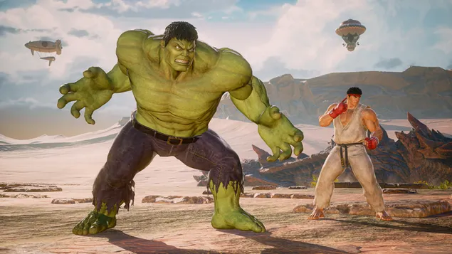 marvel vs capcom: infinite, hulk e ryu scarica