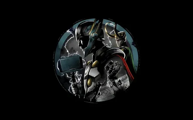 驚異: トールとロキ 4K 壁紙