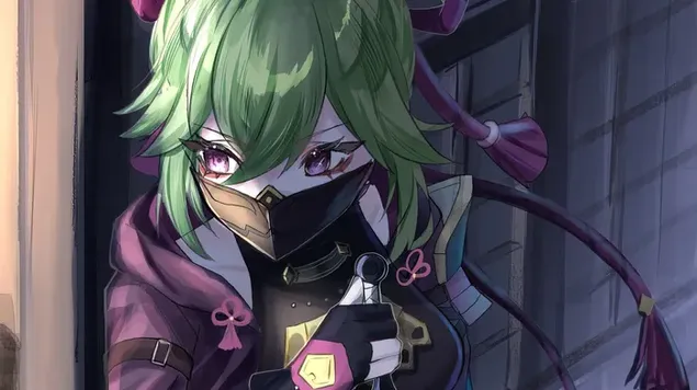 Masked 'Shinobu' - Genshin Impact (Anime Video Game) 4K wallpaper