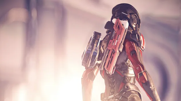 Mass Effect: Andromeda (videospēle) - robots 2K fona tapete