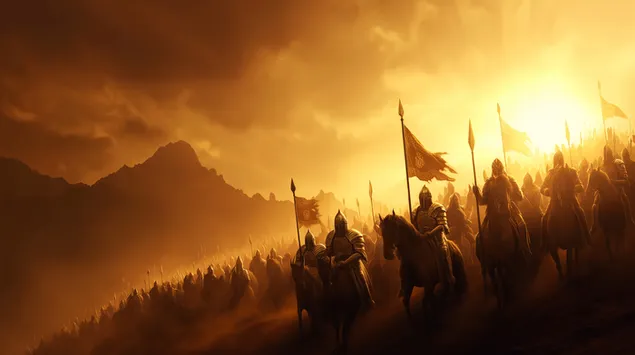 terastios stratos ippoton badizei pros enan khruso orizonta lepse