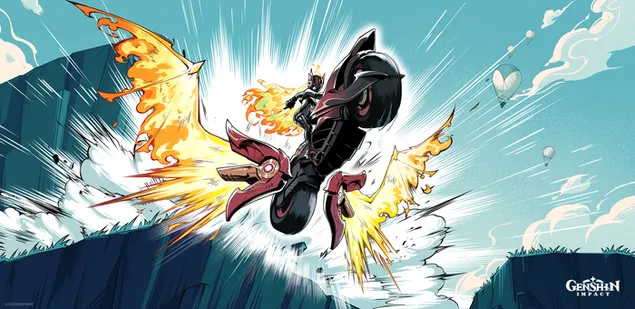 Genshin Impact의 Mavuika 4K 배경화면