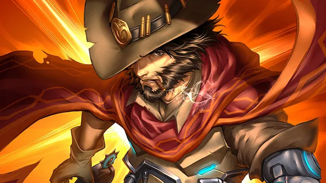 McCree (Anime FA) - Overwatch (Video igra) 4K pozadina