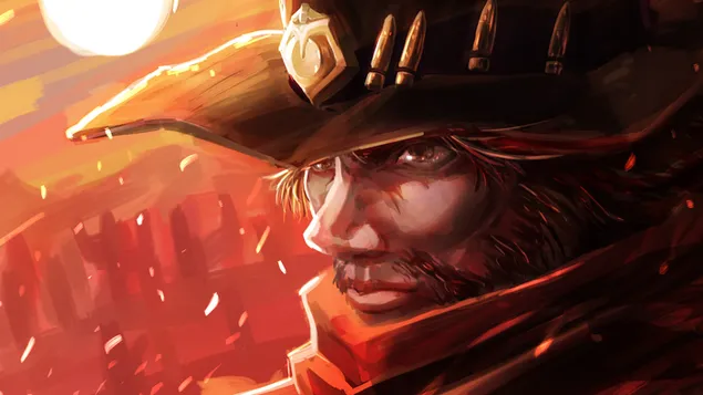 McCree (Anime FA) - Overwatch [Video igra] 4K pozadina