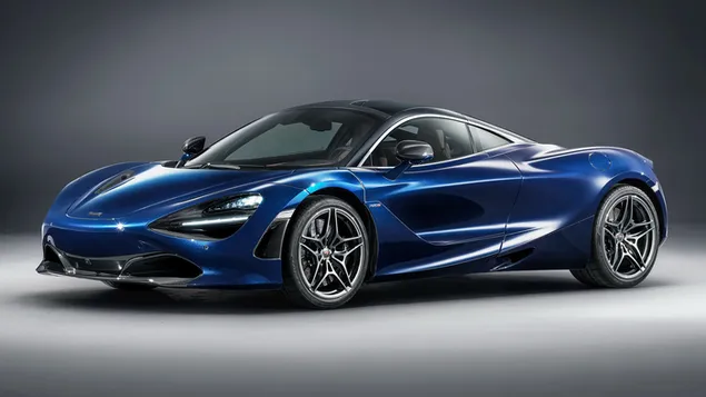 McLaren 720S Atlantic Blue oleh MSO 2018 02 HD kertas dinding