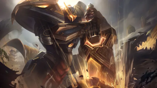 Mecha Kingdoms 'Garen' Prestige Edition Splash Art - League of Legends [LOL] 4K duvar kağıdı